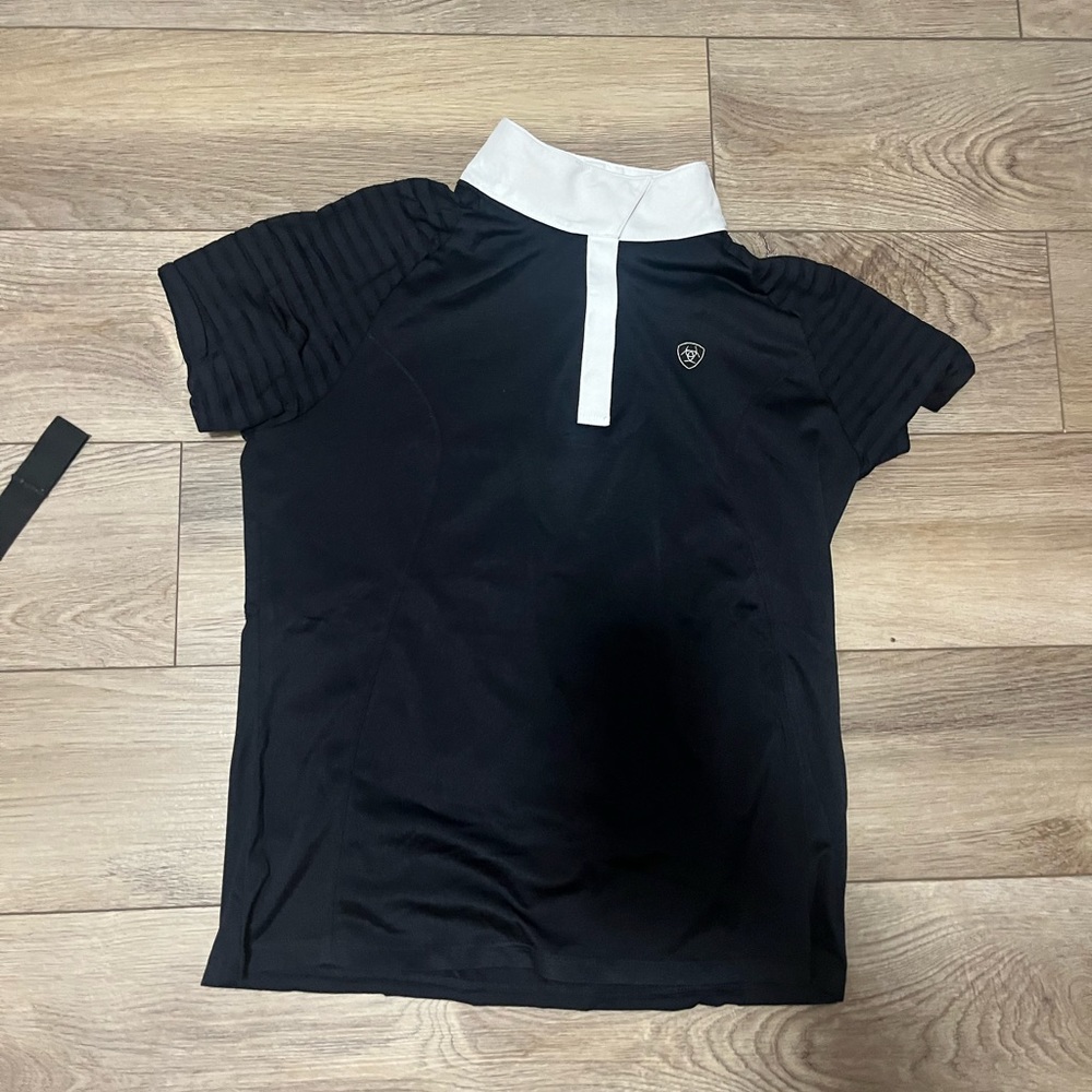 Black Ariat Aptos Show Shirt - Size Kids XL